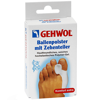 Гель-корректор с накладкой на большой палец - Gehwol (Геволь) Ballenpolster mit Zehenteiler
